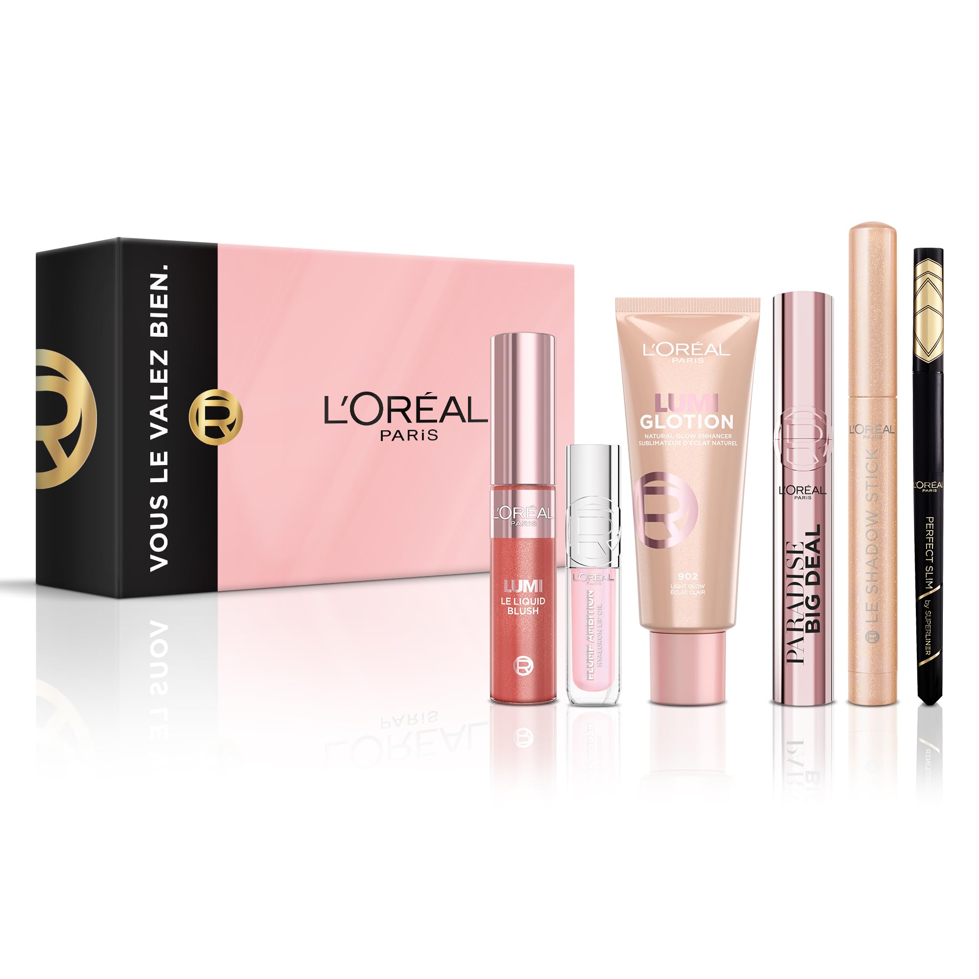 l-or-al-paris-coffret-maquillage-natural-glow-4-produits-mascara-blush-glotion image 7