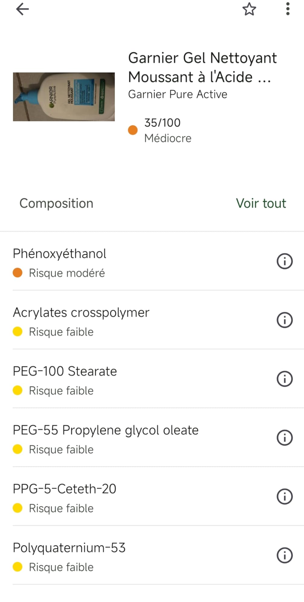 Efficace mais attention aux yeux