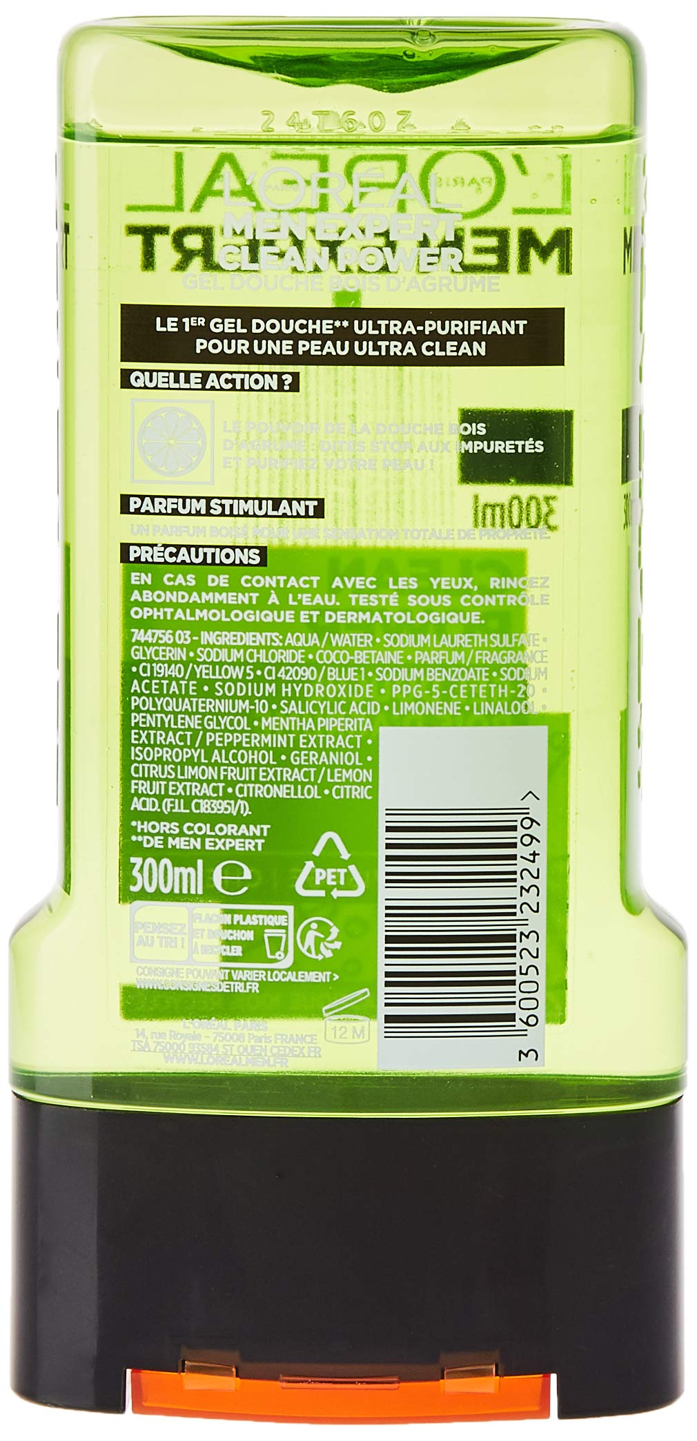 l-or-al-paris-men-expert-clean-power-gel-douche-ultra-purifiant-homme-300-ml image 2