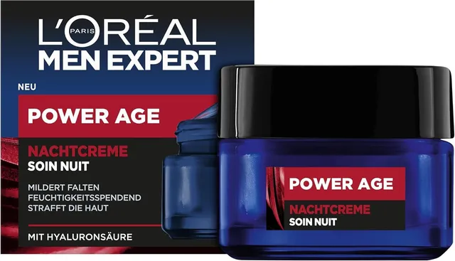 l-or-al-paris-men-expert-power-age-soin-nuit-anti-ge-acide-hyaluronique-50-ml image 1