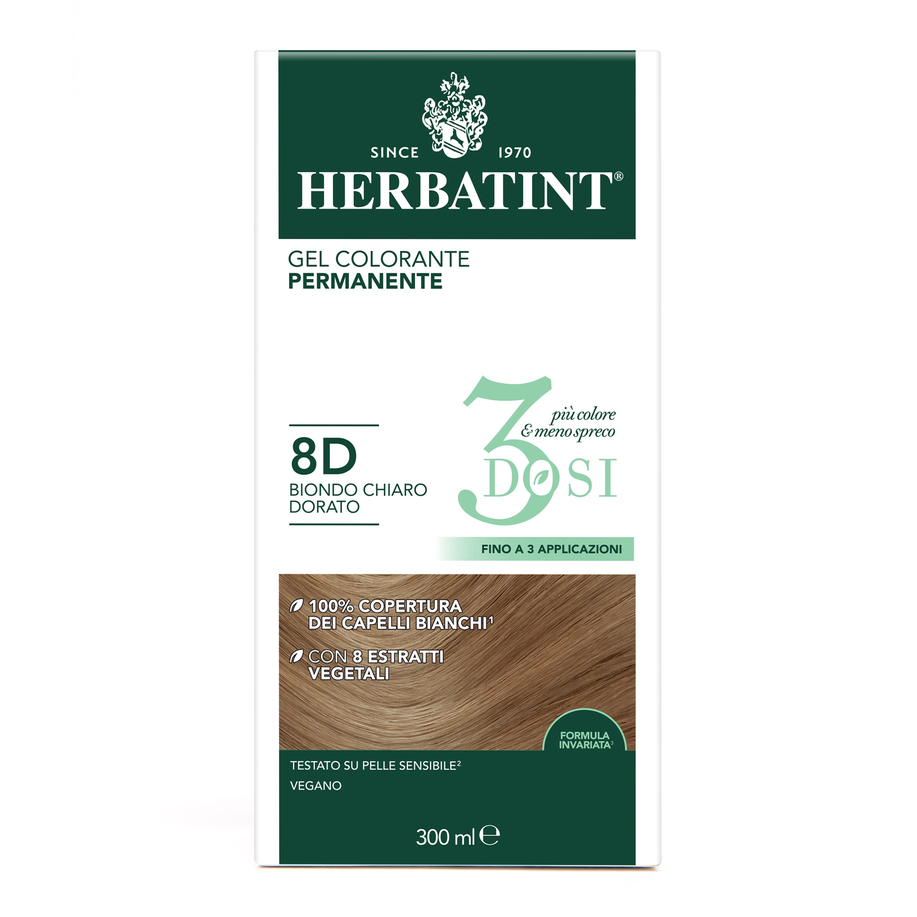 herbatint-soin-colorant-permanent-3dosi-8d-blond-clair-dor-300-ml image 3