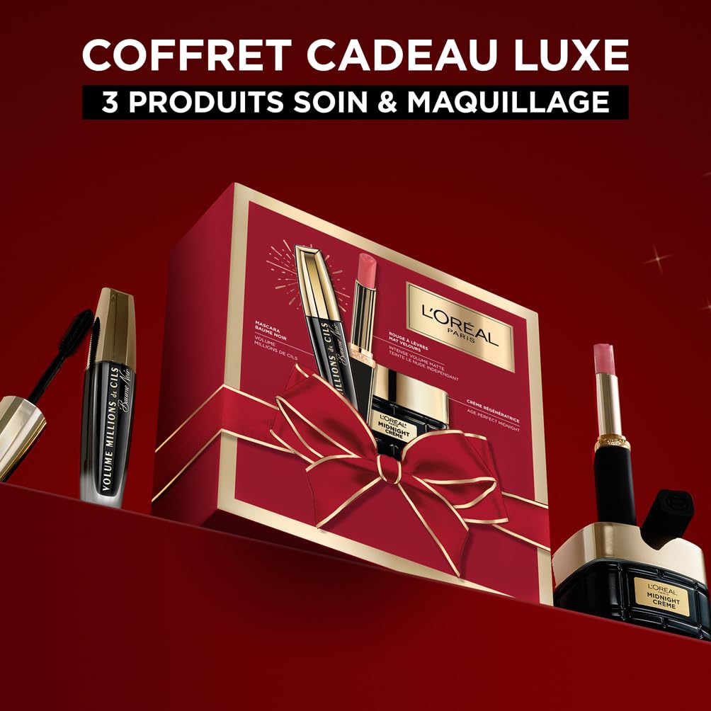 l-or-al-paris-coffret-cadeau-no-l-3-produits-midnight-cr-me-mascara-rouge-mat-64 image 2