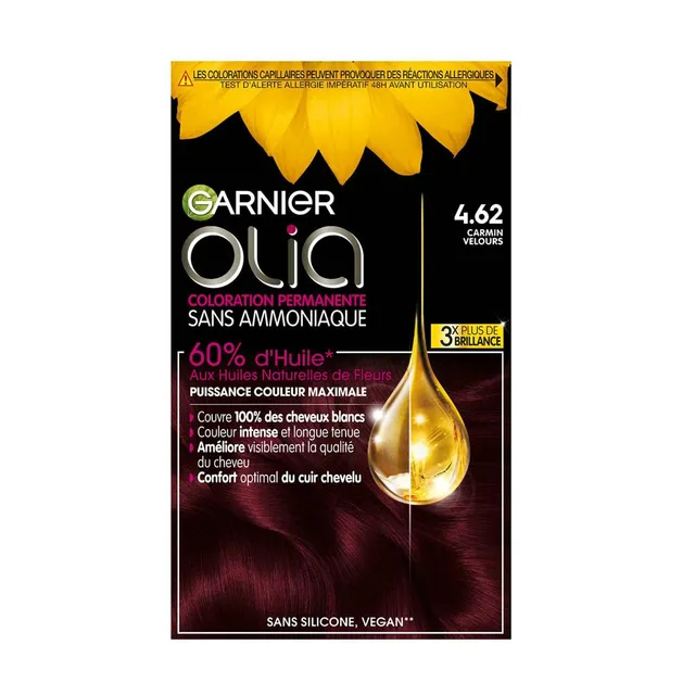 garnier-olia-coloration-permanente-sans-ammoniaque-4-62-carmin-velours image 1