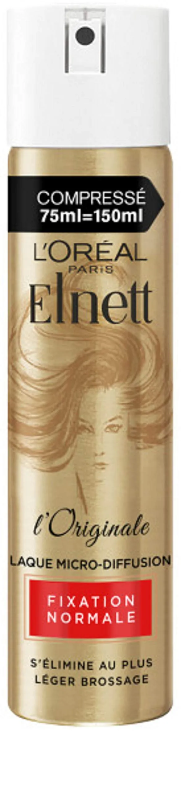 l-or-al-paris-elnett-laque-fixation-normale-sans-parfum-compress-75-ml image 1
