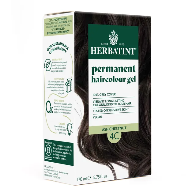 herbatint-soin-colorant-permanent-4c-ch-tain-cendr-gel-170-ml image 1