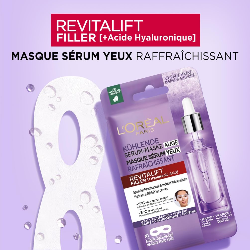 l-or-al-paris-revitalift-filler-masque-tissu-s-rum-yeux-caf-ine-11-g image 2