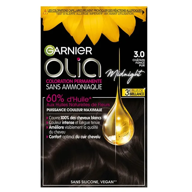garnier-olia-coloration-permanente-sans-ammoniaque-3-0-ch-tain-fonc image 1